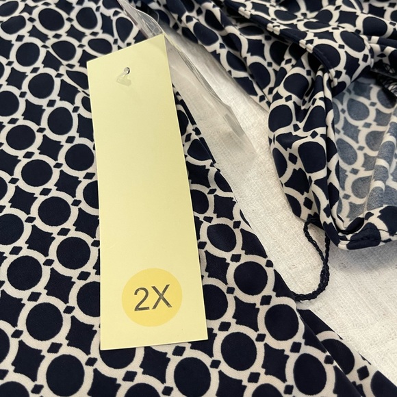 Tacera Dress Size 2X black/white/orange - Picture 5 of 8